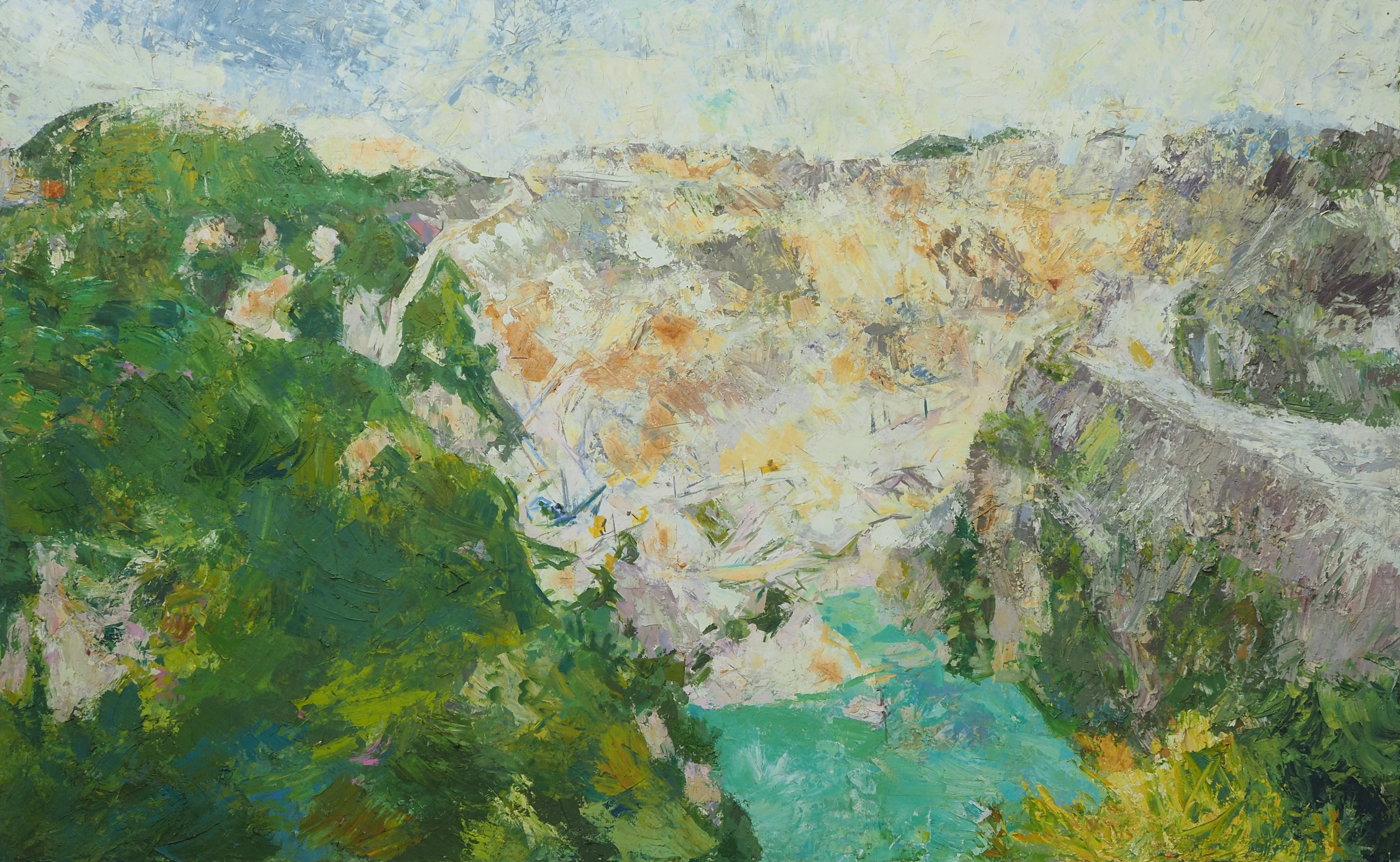 Goonvean Pit, Yawning Gap, 1998, 153 x 247cm